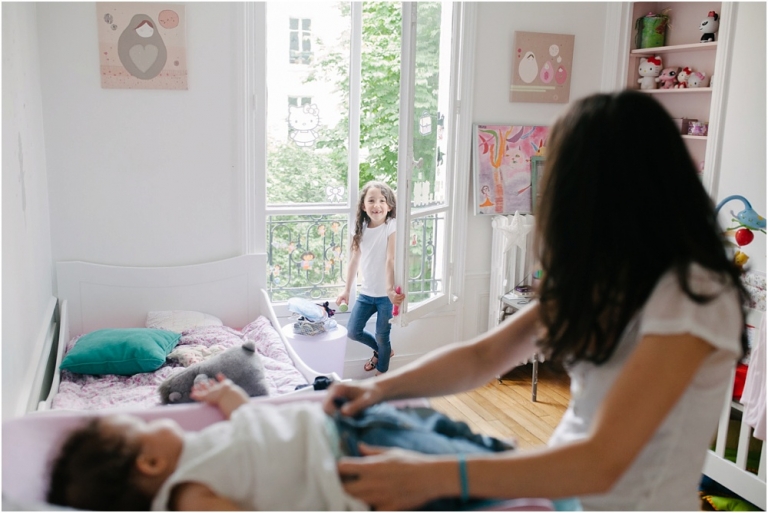 Séance photo famille à domicile 17e arrondissements Paris