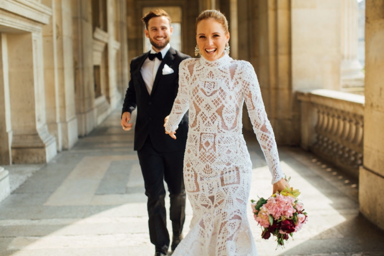 Elopement au Jardin des tuileries Paris