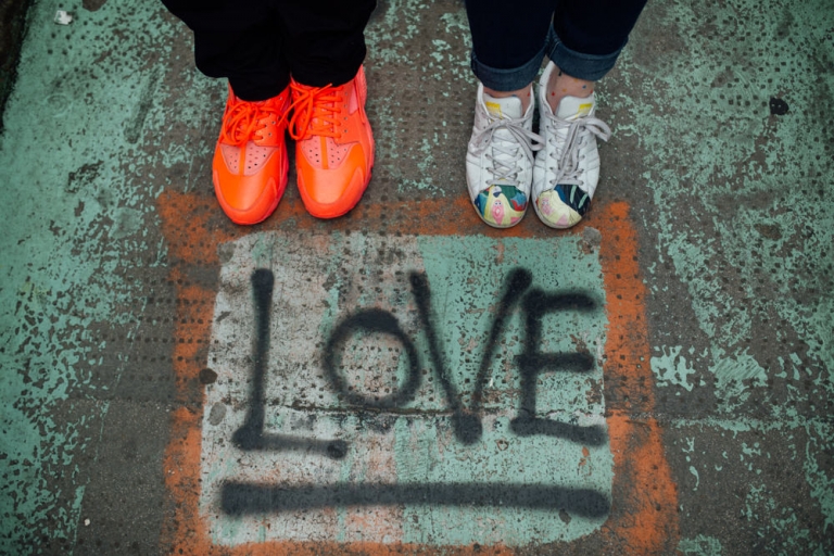 Seance couple à Shoreditch, London 