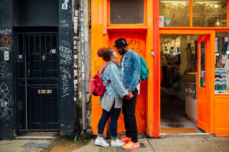Seance couple à Shoreditch, London 