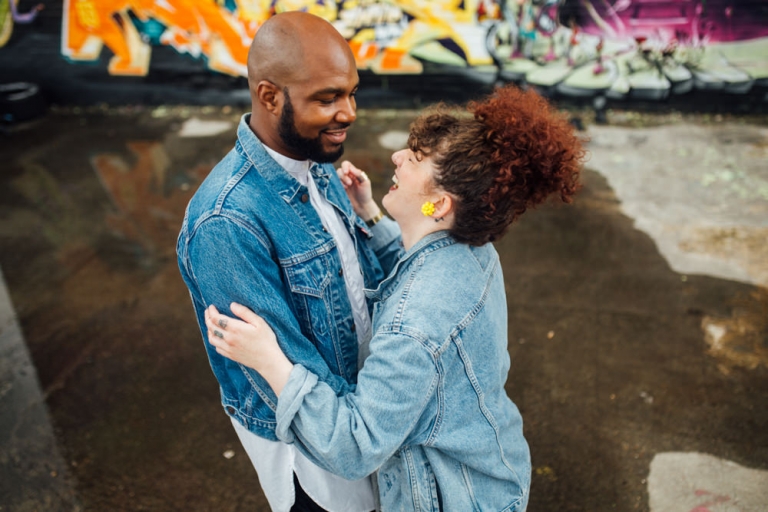 Seance couple à Shoreditch, London 