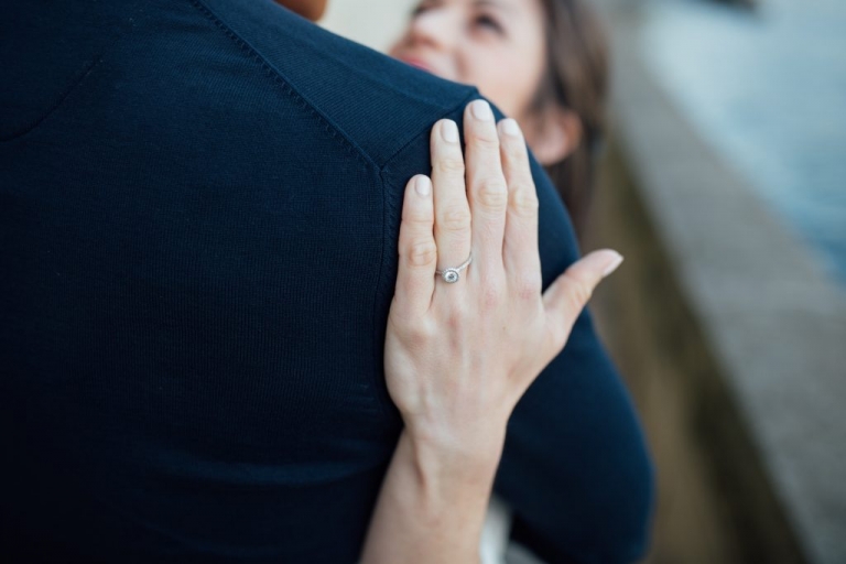 Photographe session engagement Paris