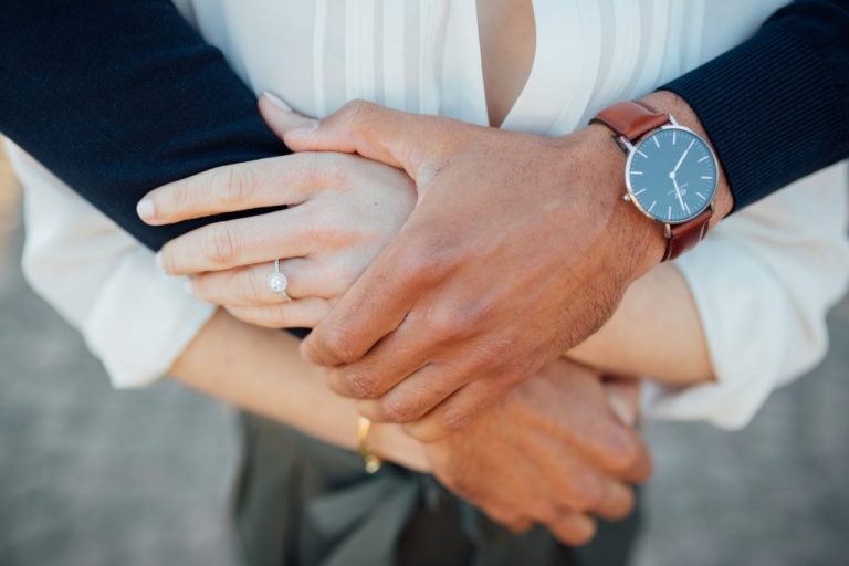 Photographe session engagement Paris