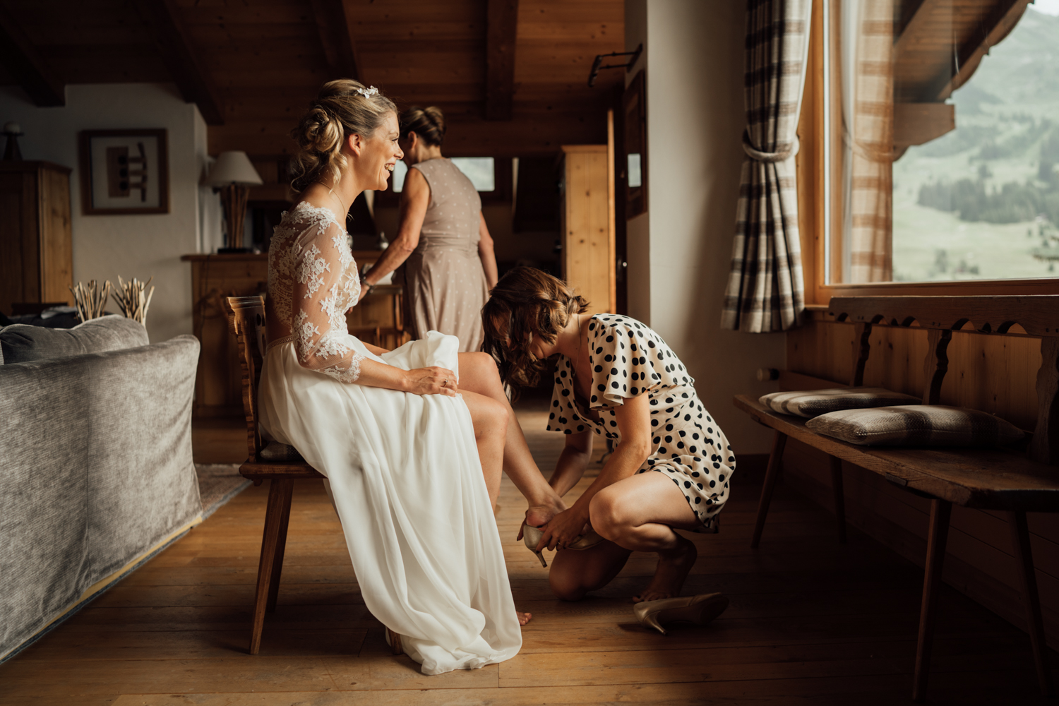 Céline & Adrian wedding at Verbier, Suisse, by Alex Tome