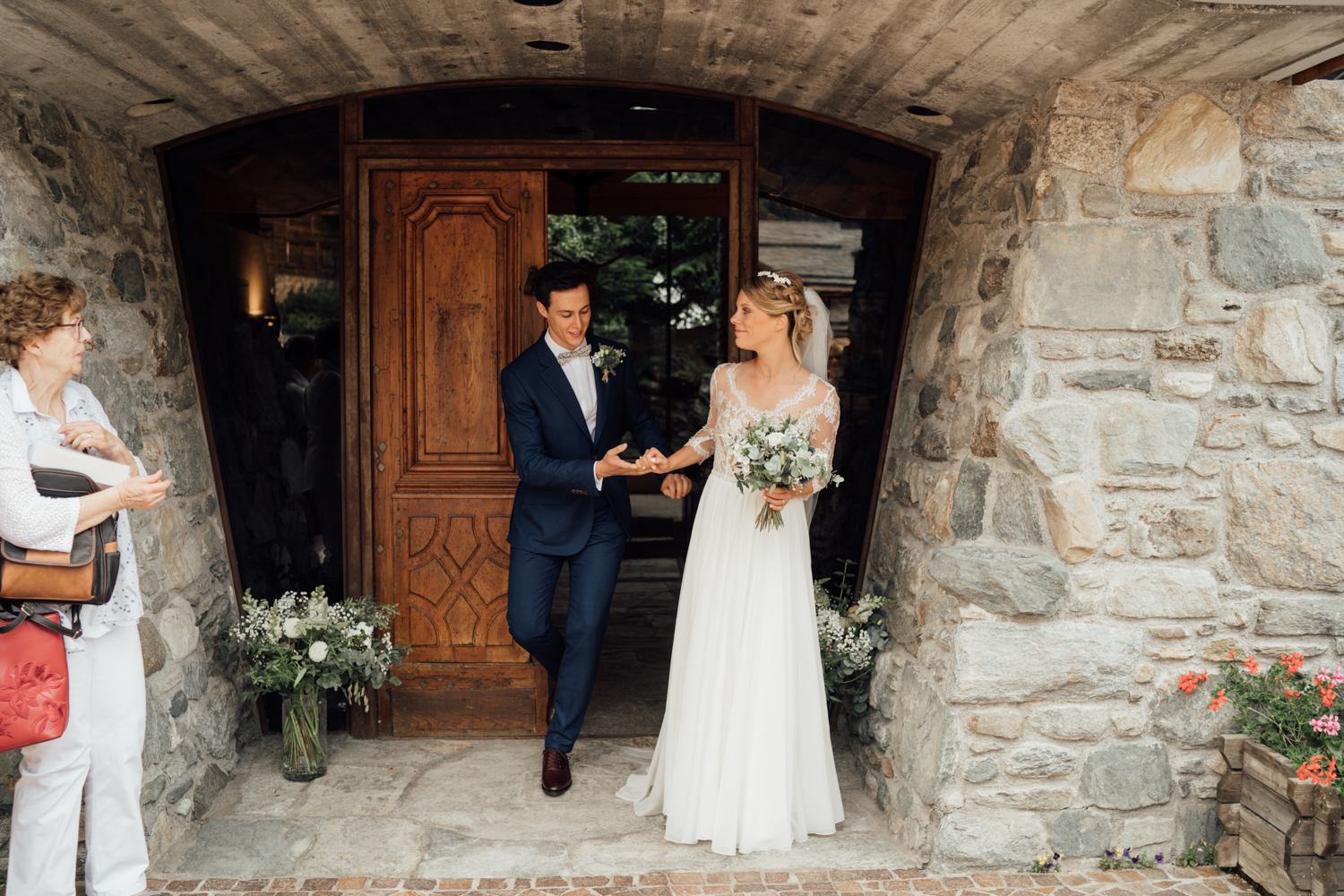 Céline & Adrian wedding at Verbier, Suisse, by Alex Tome