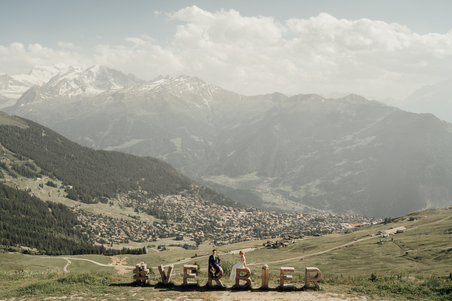 Céline & Adrian wedding at Verbier, Suisse, by Alex Tome