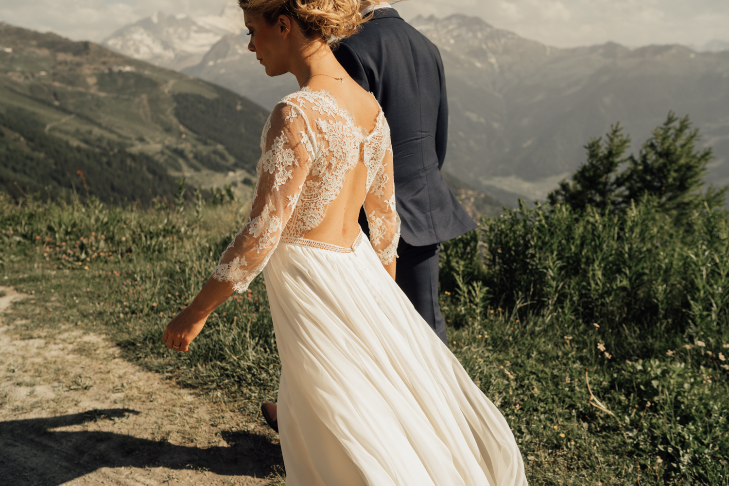 Céline & Adrian wedding at Verbier, Suisse, by Alex Tome