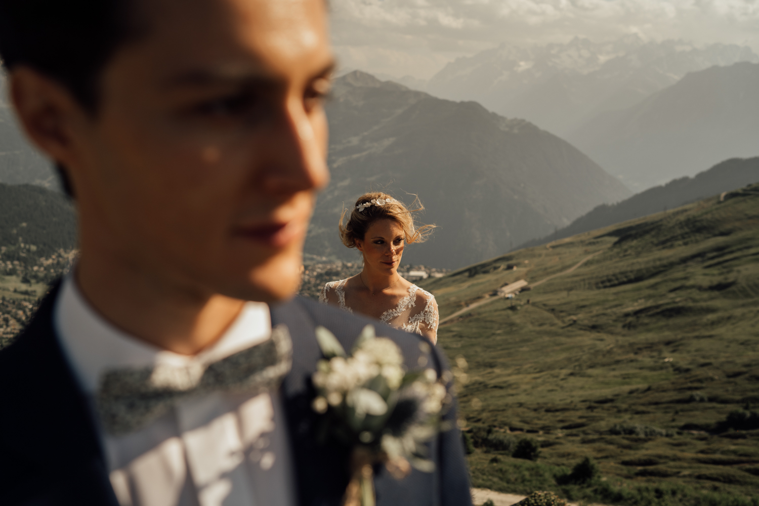 Céline & Adrian wedding at Verbier, Suisse, by Alex Tome