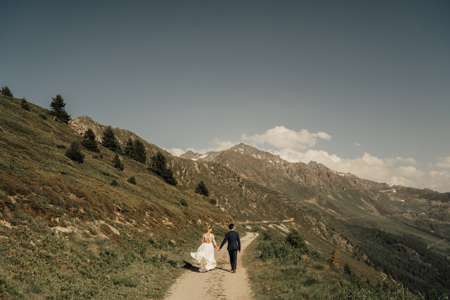 Céline & Adrian wedding at Verbier, Suisse, by Alex Tome