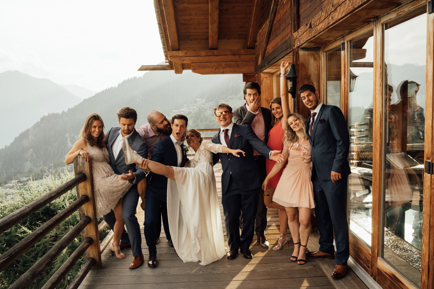 Céline & Adrian wedding at Verbier, Suisse, by Alex Tome
