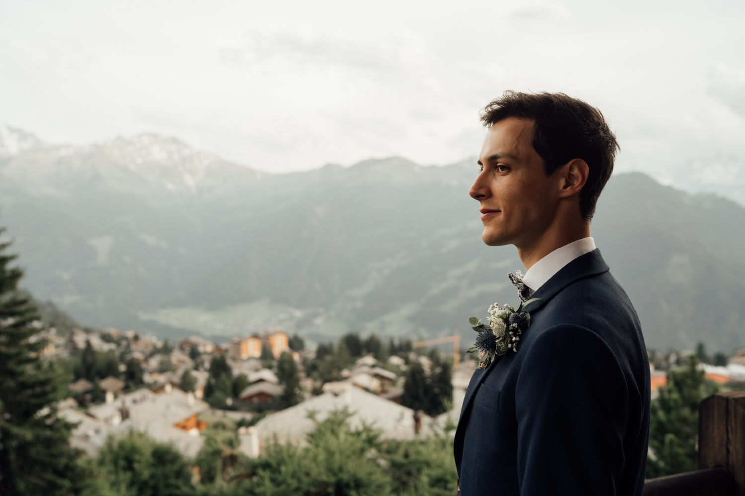 Céline & Adrian wedding at Verbier, Suisse, by Alex Tome