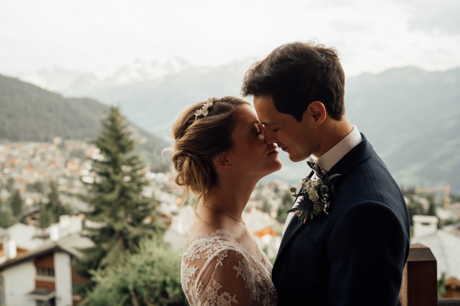 Céline & Adrian wedding at Verbier, Suisse, by Alex Tome