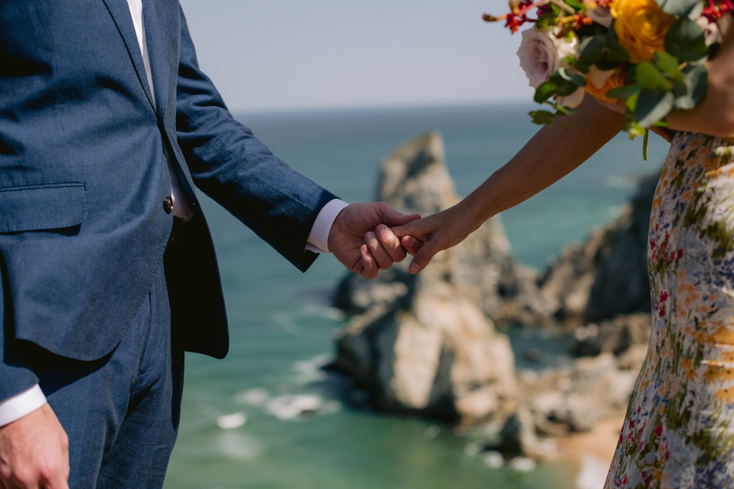 Ingrid & Josh wedding at Praia da Ursa, Sintra, Portugal, by Alex Tome