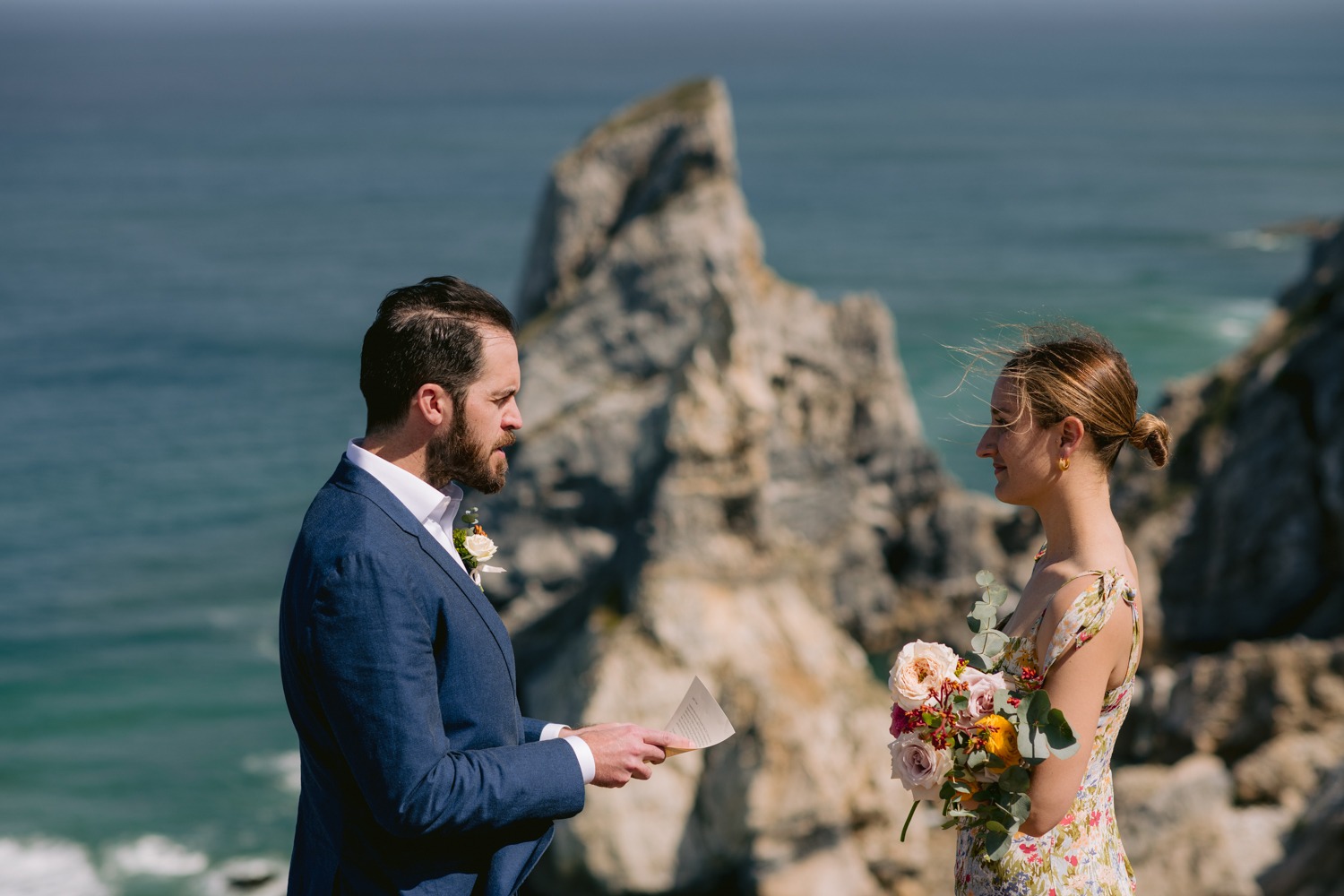 Ingrid & Josh wedding at Praia da Ursa, Sintra, Portugal, by Alex Tome