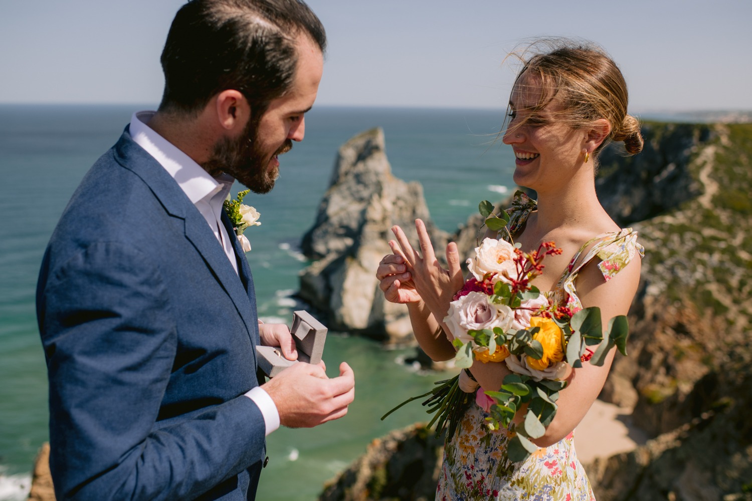Ingrid & Josh wedding at Praia da Ursa, Sintra, Portugal, by Alex Tome