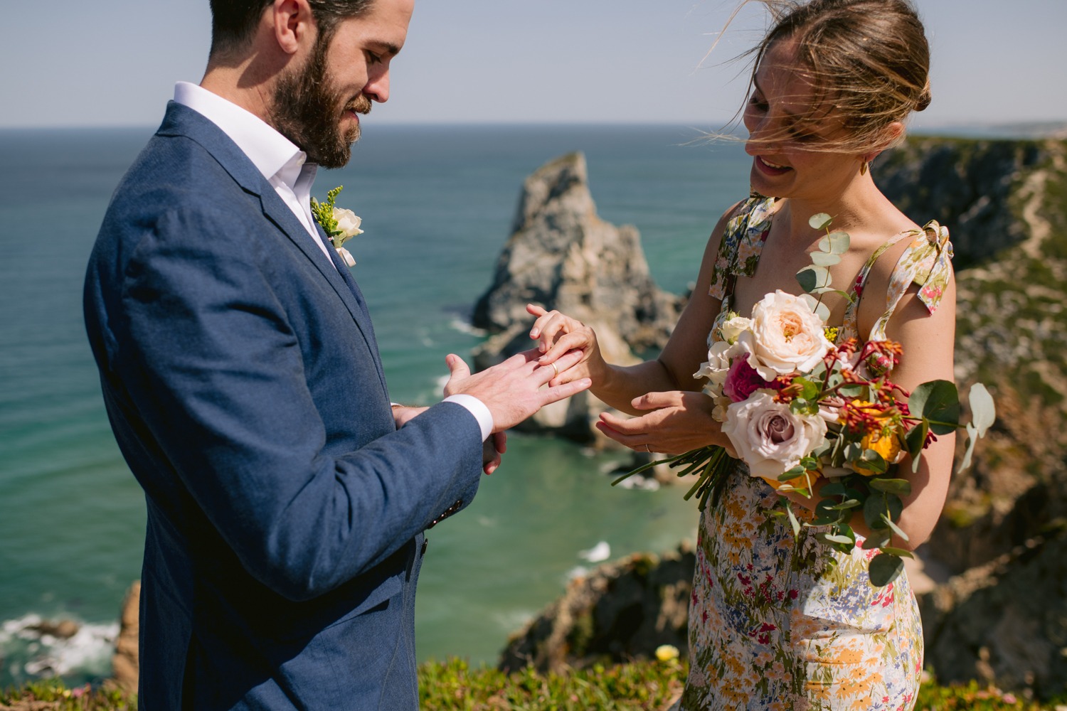 Ingrid & Josh wedding at Praia da Ursa, Sintra, Portugal, by Alex Tome