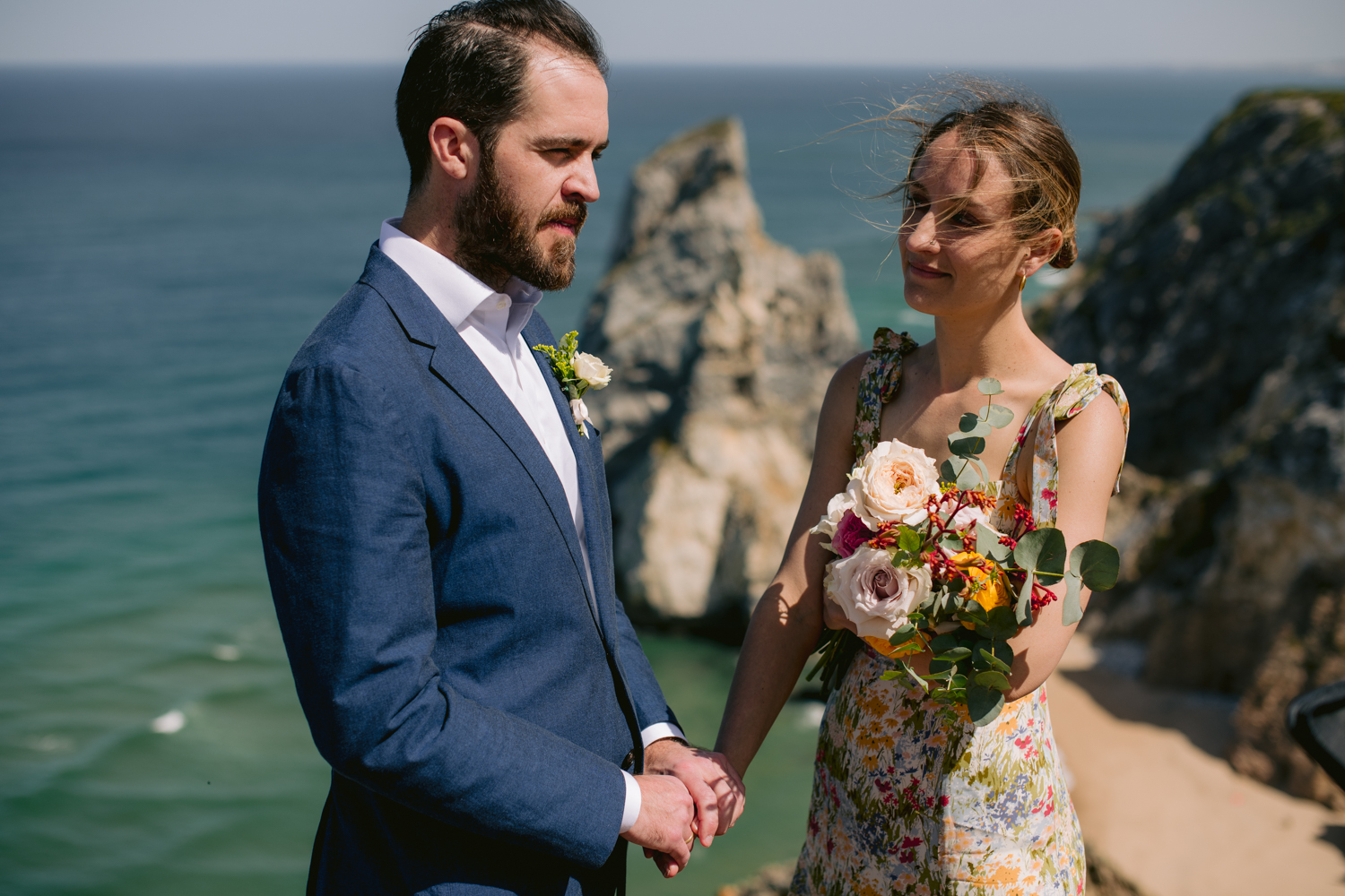 Ingrid & Josh wedding at Praia da Ursa, Sintra, Portugal, by Alex Tome