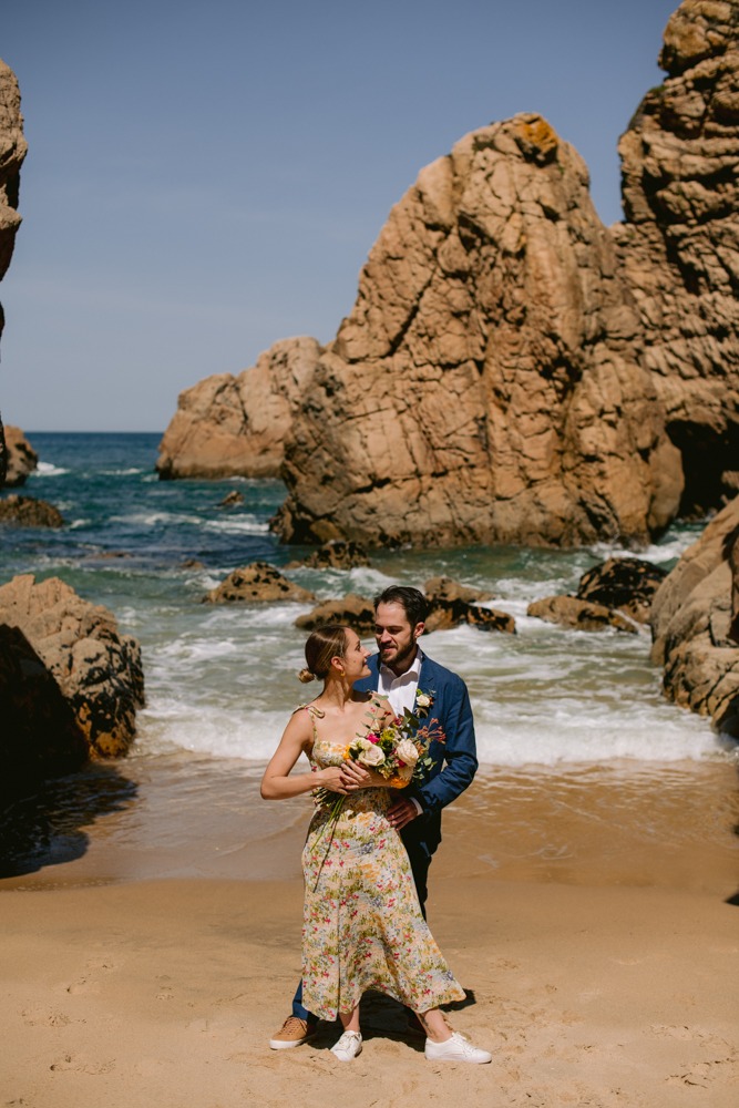 Ingrid & Josh wedding at Praia da Ursa, Sintra, Portugal, by Alex Tome