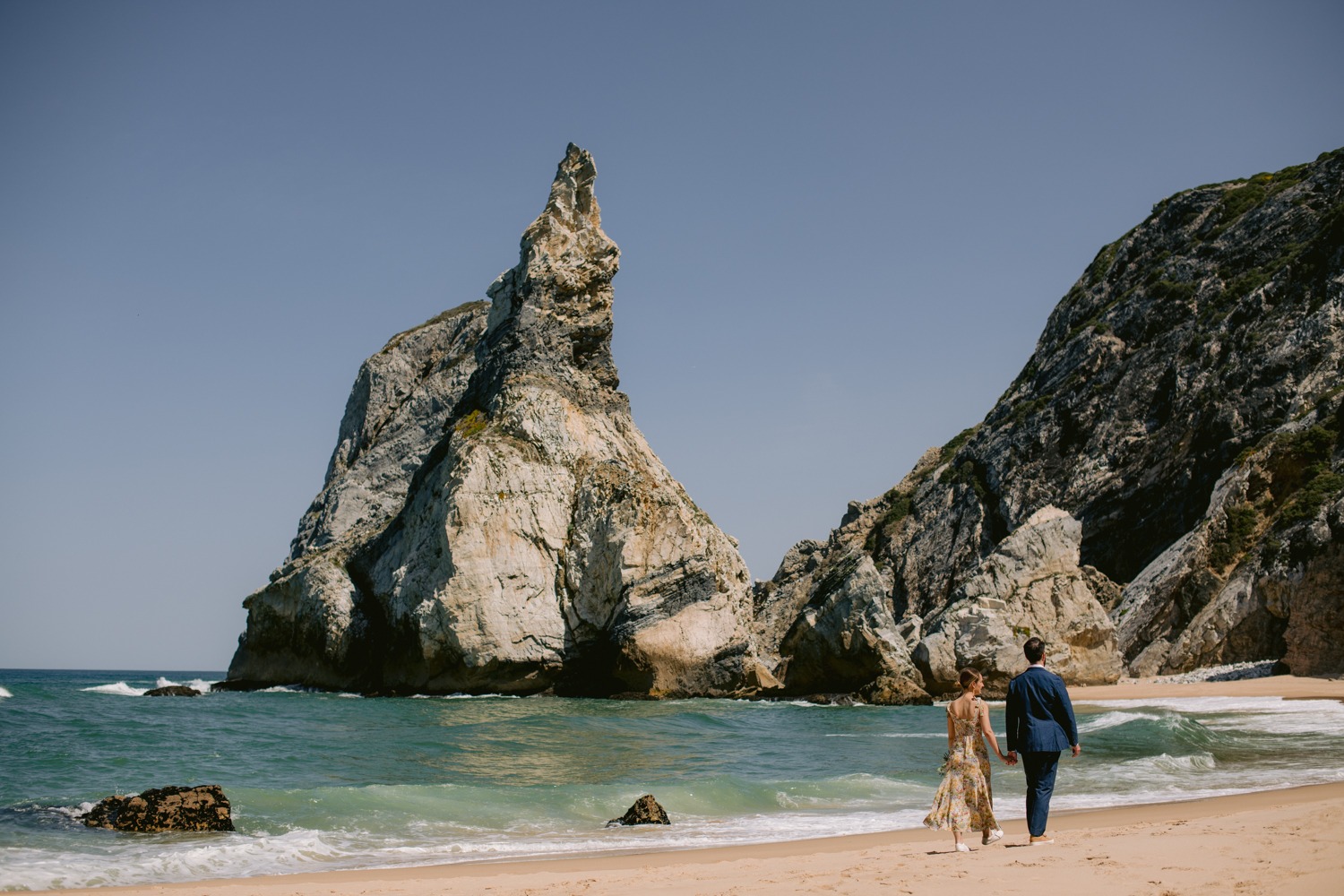 Ingrid & Josh wedding at Praia da Ursa, Sintra, Portugal, by Alex Tome