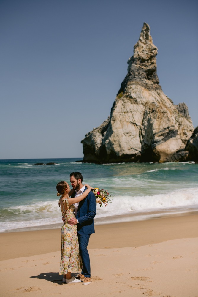 Ingrid & Josh wedding at Praia da Ursa, Sintra, Portugal, by Alex Tome