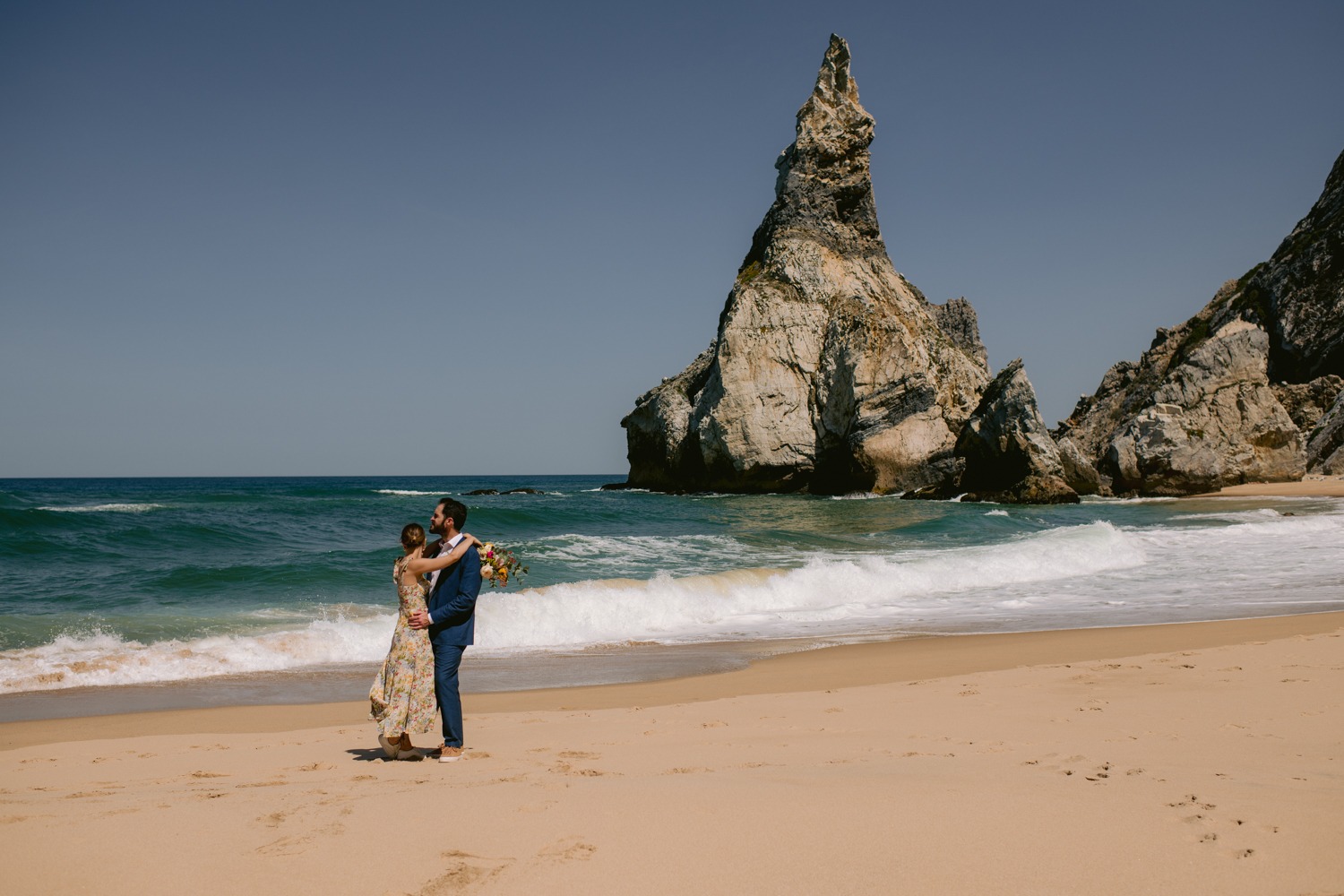 Ingrid & Josh wedding at Praia da Ursa, Sintra, Portugal, by Alex Tome
