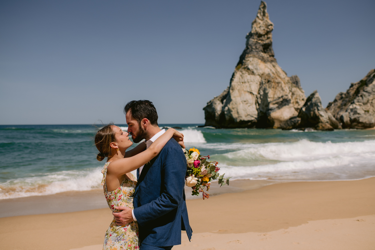 Ingrid & Josh wedding at Praia da Ursa, Sintra, Portugal, by Alex Tome