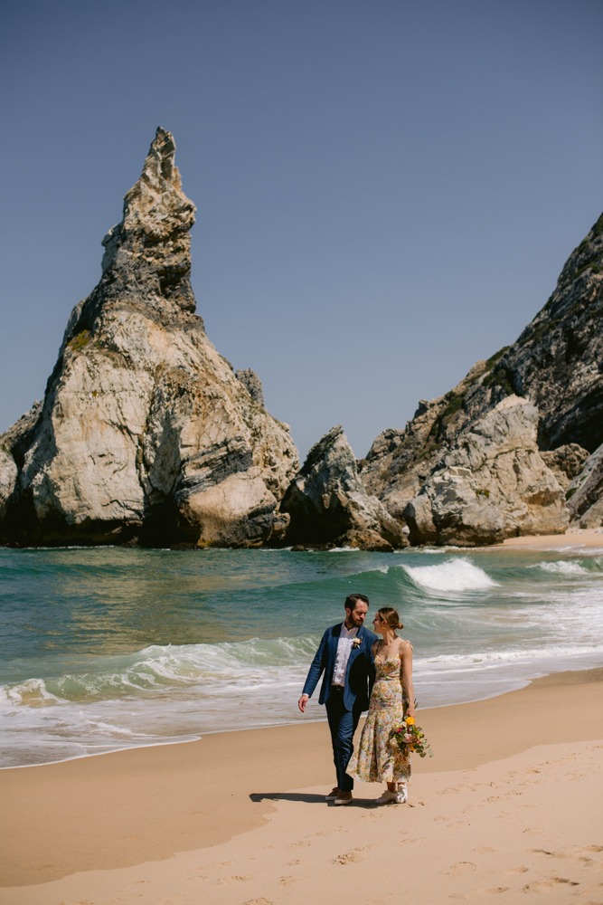 Ingrid & Josh wedding at Praia da Ursa, Sintra, Portugal, by Alex Tome