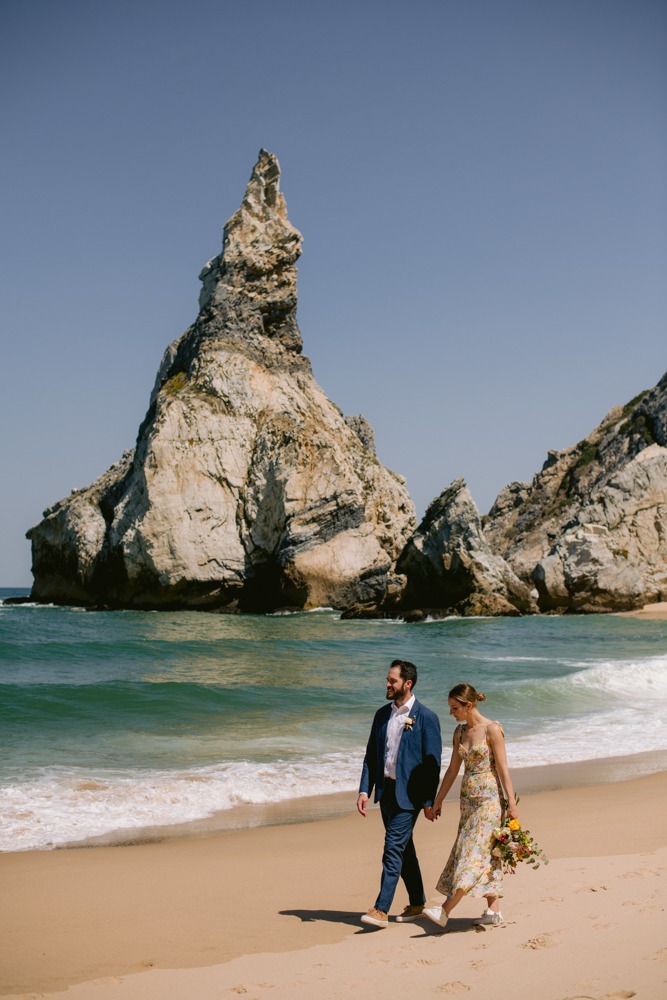 Ingrid & Josh wedding at Praia da Ursa, Sintra, Portugal, by Alex Tome