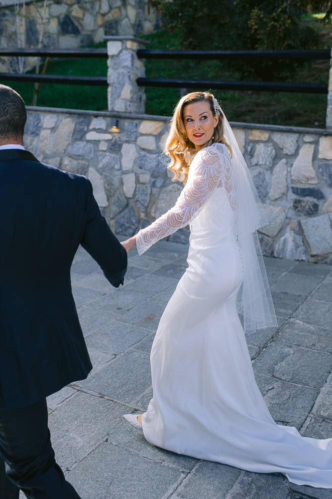 Caroline & Stephen wedding at Crans-Montana, Switzerland, by Alex Tome