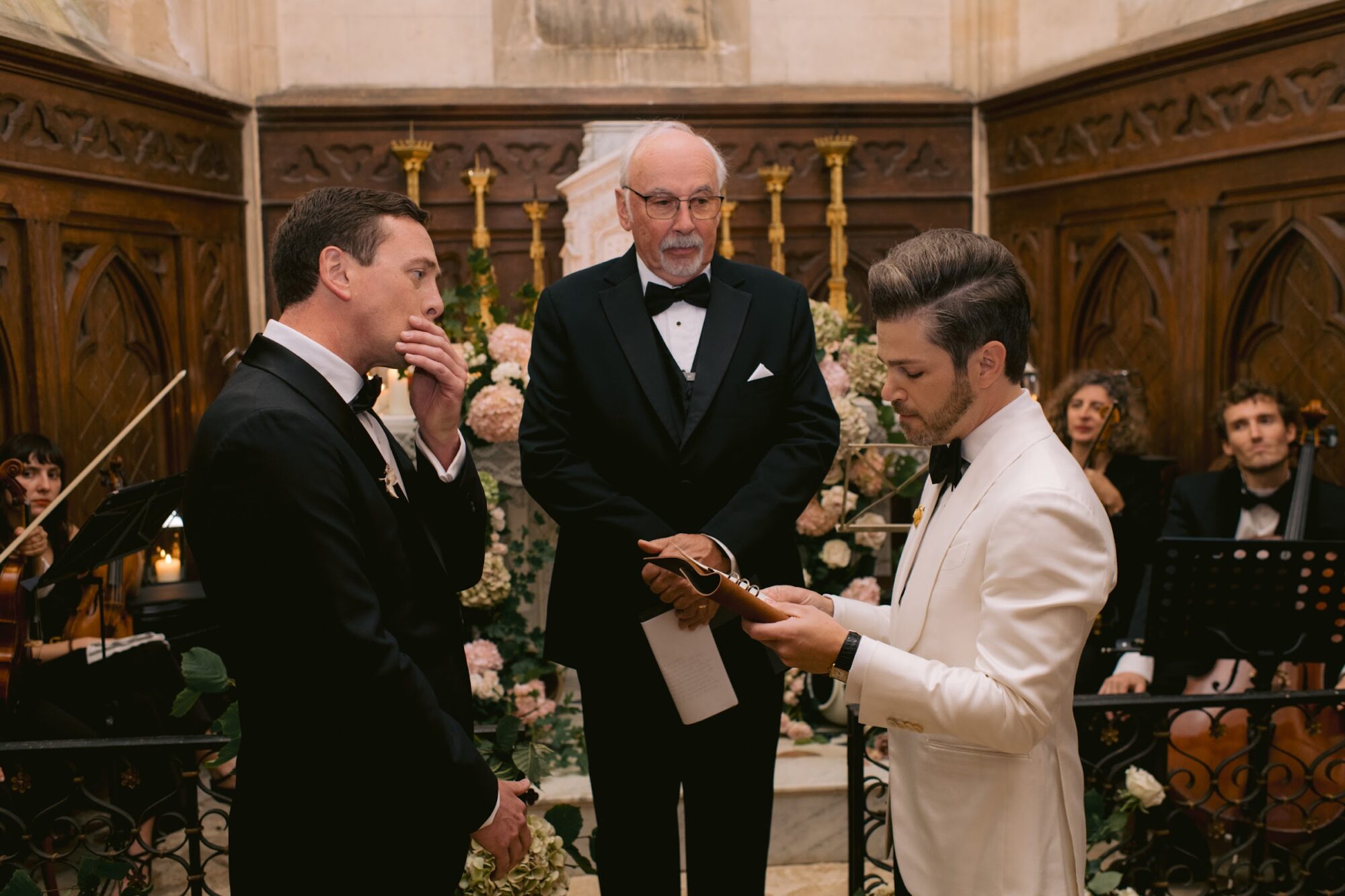 Matt & Steven wedding at Château de la Bourie, France, by Alex Tome