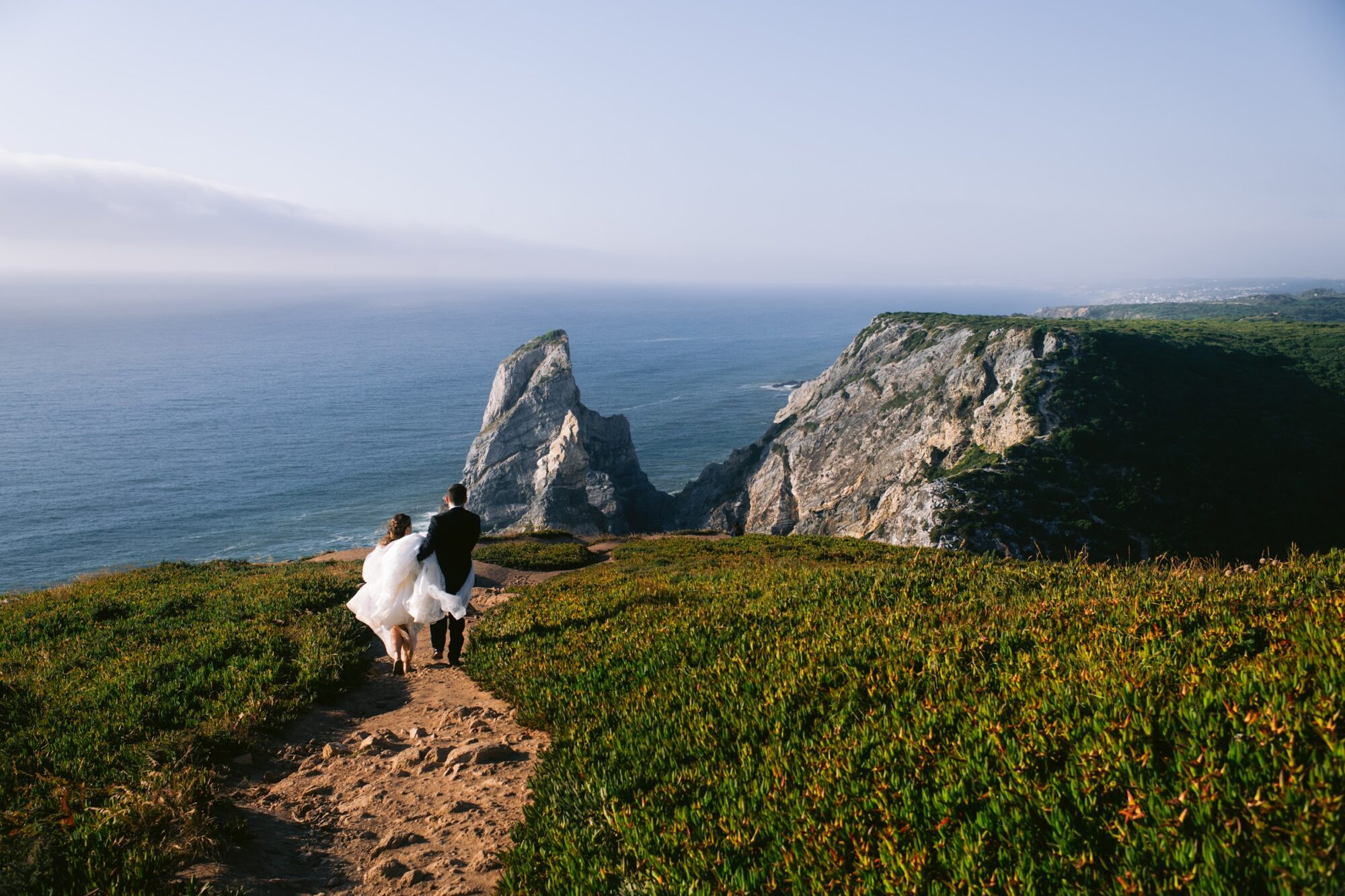 Melanie & Chris wedding at Cabo da Roca, Portugal, by Alex Tome
