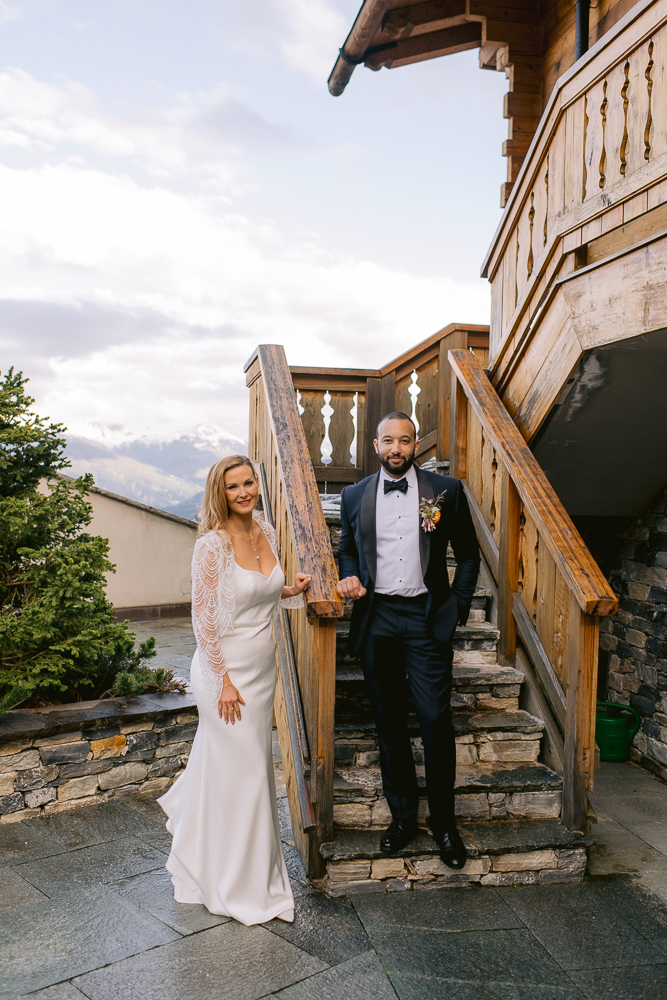 Caroline & Stephen wedding at Crans-Montana, Switzerland, by Alex Tome