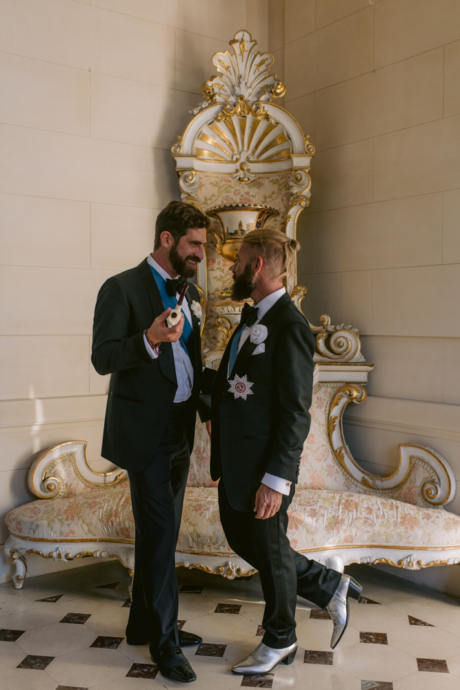 Alejandro & Alberto wedding at Château des Ormes, France, by Alex Tome